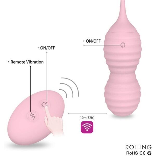 Rolling Bolas Vaginales Vibrador Inalámbrico