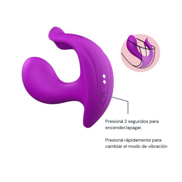 Vibrador Tanga Doble Estimulación Remoto - Image 4