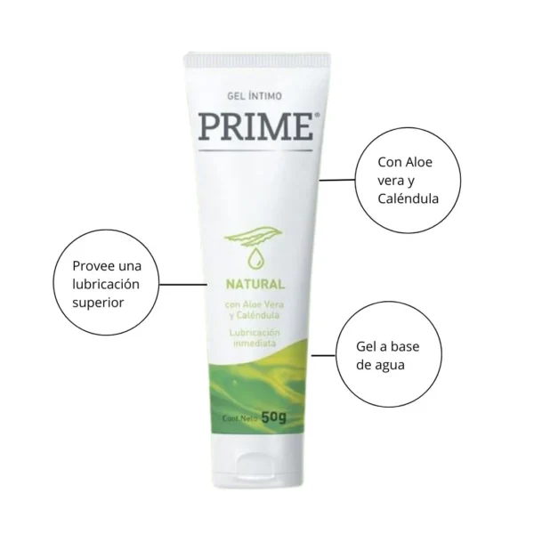 Gel Natural Prime 50 grs Beneficios