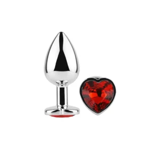 Plug anal grande rojo de Corazón