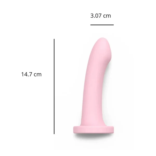 Dildo Rosa con vibración y sopapa - Image 2